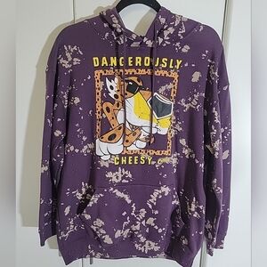 Cheetos Dangerously Cheesy Long Sleeve Tie-Dye Hoodie Junior Unisex Size M